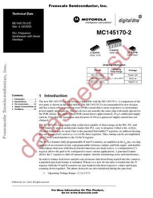 MC145170DT2R2 datasheet  